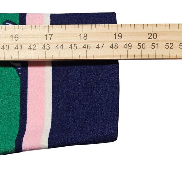 Vince Camuto Womens Spring Floral Preppy Green Sheath Dress 3/4 Sleeve Fully Lin - Picture 13 of 16